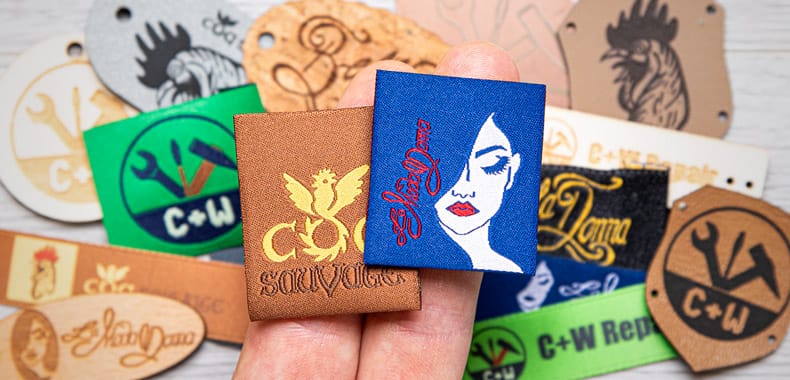 Etichette con logo e design personalizzato