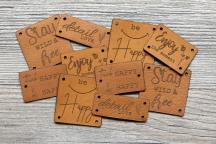Set con design 'Message' di Unikati (Pelle naturale) - Cod. art. 9104