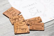 Set con design 'Message' di Unikati (Pelle naturale) - Cod. art. 9104