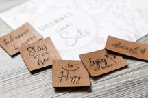 Set di toppe con design 'Message' di Unikati - Cod. art. 9108