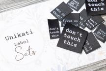 Set di Design di etichette tessute 'touching' by Unikati - Cod. art. 9119