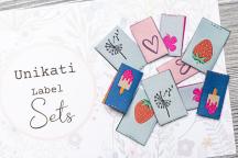 Set di etichette tessute di design 'Summer moments' di Unikati - Cod. art. 9124