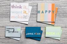 Set di etichette tessute di design 'Power Up!' by Unikati - Cod. art. 9127