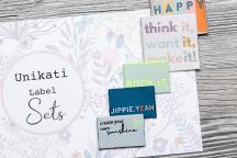 Set di etichette tessute di design 'Power Up!' by Unikati - Cod. art. 9127