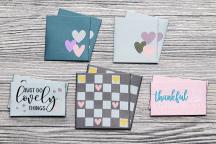 Set di etichette tessute di design 'Thankful Hearts' by Unikati - Cod. art. 9128