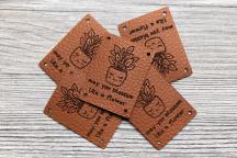 Set di etichette designer 'Bloom & Flower' by Unikati (Alternativa vegana alla pelle (mela)) - Cod. art. 9131