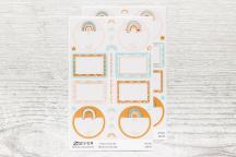 Etichette resistenti all’acqua in stile bohemien - Cod. art. 9254