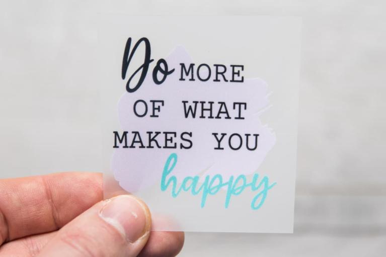 Immagine da stirare designer \"Do more...\" di Unikati – Bag Design (Cod. art. 9405)